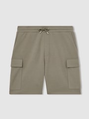 Reiss Sage Green Oliver Interlock Cargo Shorts - Image 2 of 6