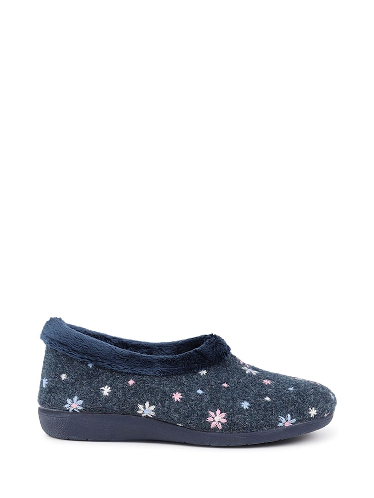 Pavers Blue Slip-Ons Full Slippers - Image 1 of 5 Pavers Blue Slip-Ons Full Slippers - Image 1 of 5