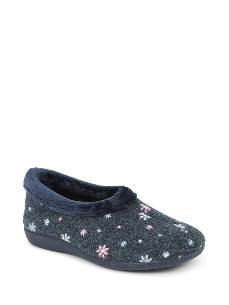 Pavers Blue Slip-Ons Full Slippers - Image 2 of 5 Pavers Blue Slip-Ons Full Slippers - Image 2 of 5