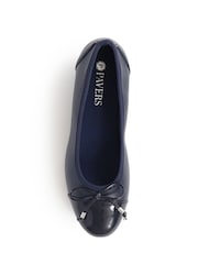 Pavers Blue Flats Ballet Pumps - Image 4 of 5