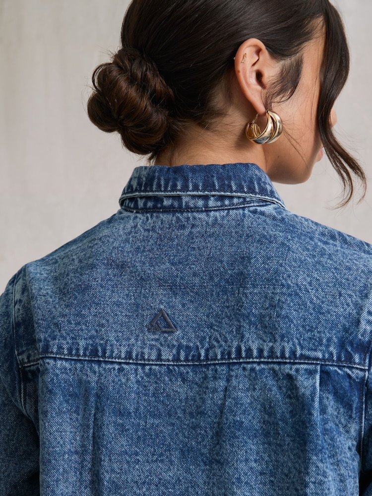 Hay Life Blue The Super 100% Cotton Shacket - Image 4 of 4