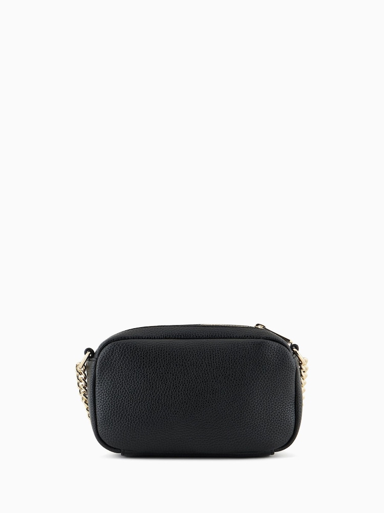 Armani Exchange Logo Messenger Black Bag - Image 2 of 8 Armani Exchange Logo Messenger Black Bag - Image 2 of 8