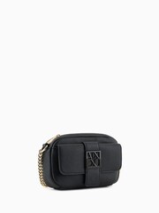 Armani Exchange Logo Messenger Black Bag - Image 3 of 8