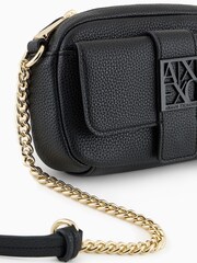 Armani Exchange Logo Messenger Black Bag - Image 7 of 8
