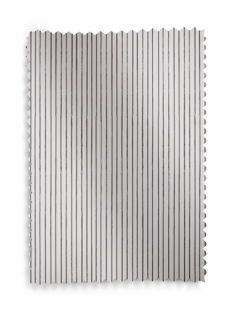 Natural/Black Ready Made Blackout Stripe Print Roller Blind - Image 8 of 8