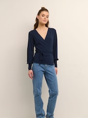 Kaffe Anno Astrid Wrap Cardigan - Image 1 of 5