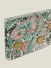 Accessorize Hand Beaded Daisy Wristlet Clutch Bag - Imagen 2 de 2