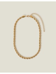 Accessorize 14ct Chunky Rope Chain Necklace - Imagen 2 de 2