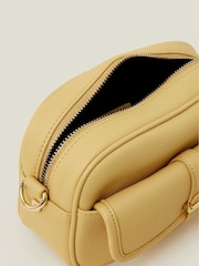 Accessorize Yellow Camera Webbing Strap Cross-Body Bag - Image 2 of 2