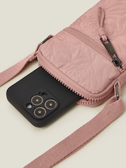 Accessorize Pink Quilted Nylon Phone Bag - Image 2 of 2