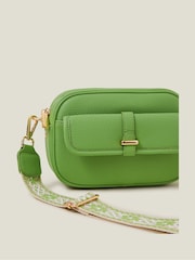 Accessorize Green Camera Webbing Strap Cross-Body Bag - Image 2 of 2