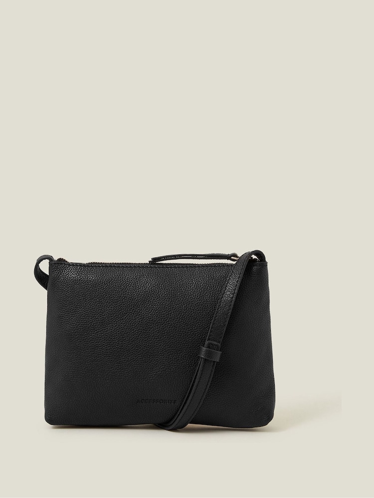 Accessorize Zip Podrobnosti usnje čezprsna torba - Slika 1 iz 4