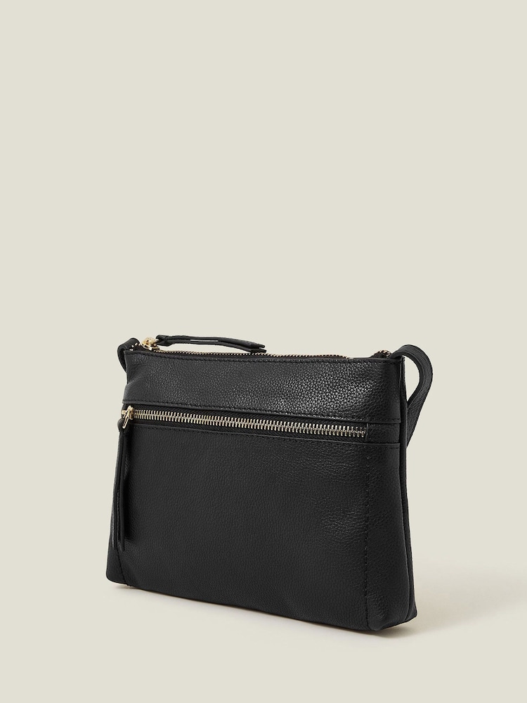 Accessorize Zip Podrobnosti usnje čezprsna torba - Slika 2 iz 4