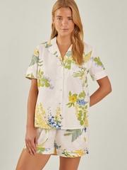 Accessorize Mimosa Floral Print 100% Cotton Pyjamas Set - Image 1 of 4