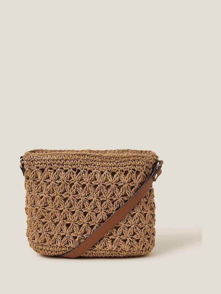 Accessorize Raffia čezprsna torba - Slika 1 iz 3