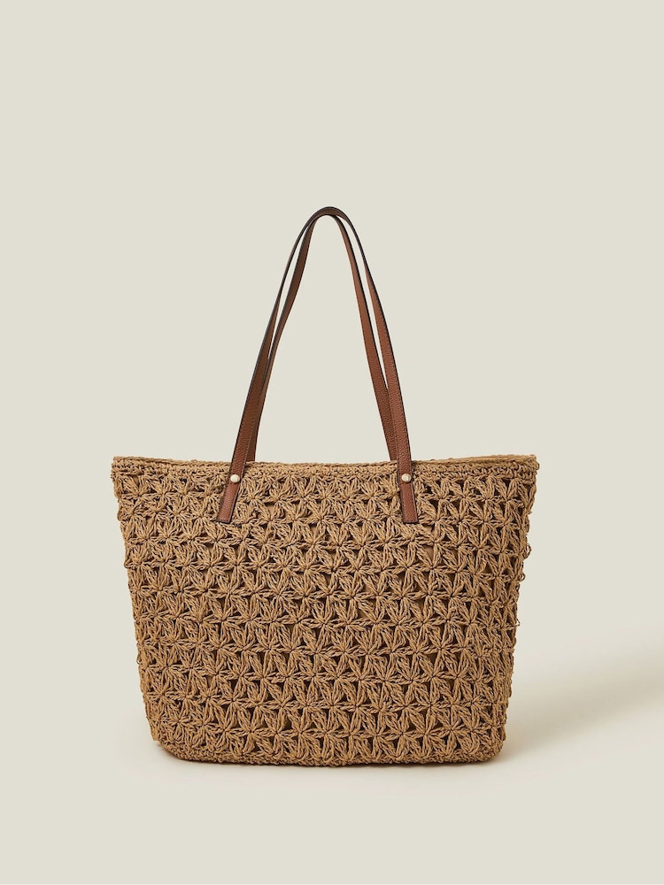 Accessorize Raffia bohemski velika/vrečasta torba Torba - Slika 1 iz 2 Accessorize Raffia bohemski velika/vrečasta torba Torba - Slika 1 iz 2