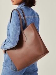 Accessorize Natural Laptop Tote Bag - Image 5 of 5