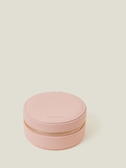 Accessorize Pink Medium Round Jewellery Box - Image 1 of 2