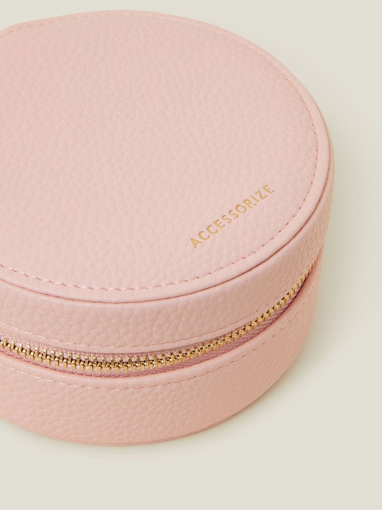 Accessorize Pink Medium Round Jewellery Box - Image 2 of 2