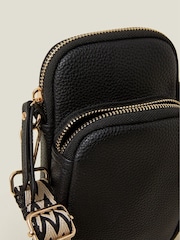 Accessorize Black Webbing Strap Phone Bag - Image 2 of 2