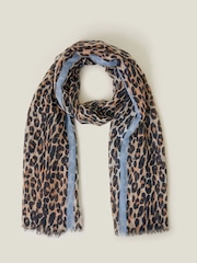 Accessorize Animal Lightweight Leopard Print Scarf - Image 1 of 1