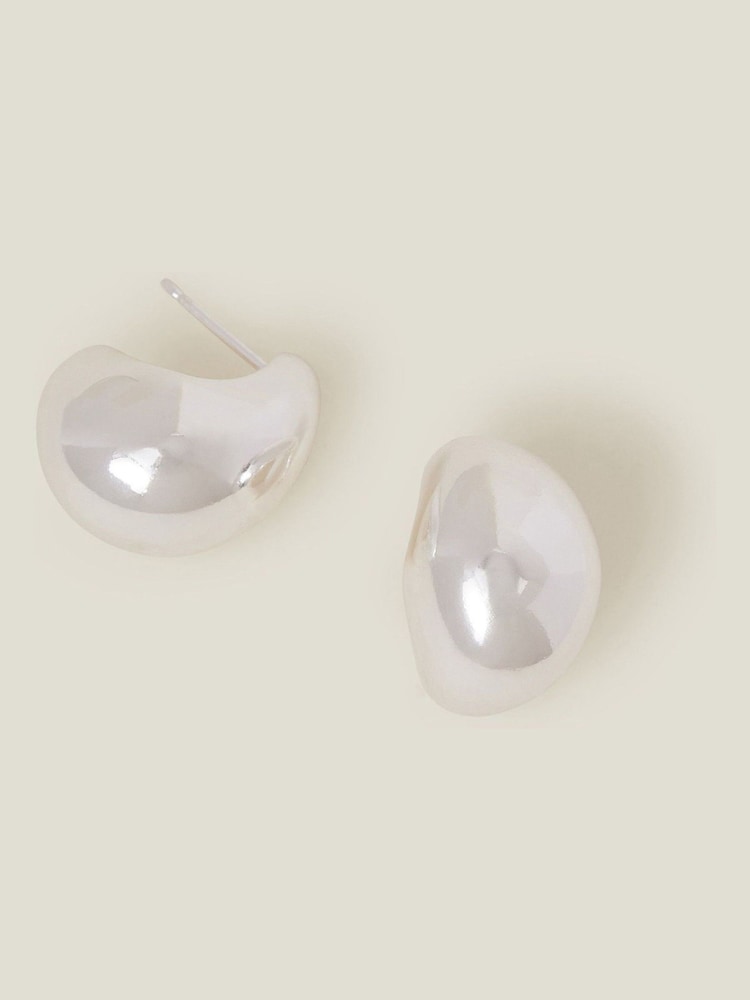 Accessorize Sterling Plated Chunky Teardrop Earrings - صورة 1 من 2