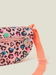 Angels By Accessorize Black Girls Colourful Leopard Print Cross-Body Bag - Image 2 of 2