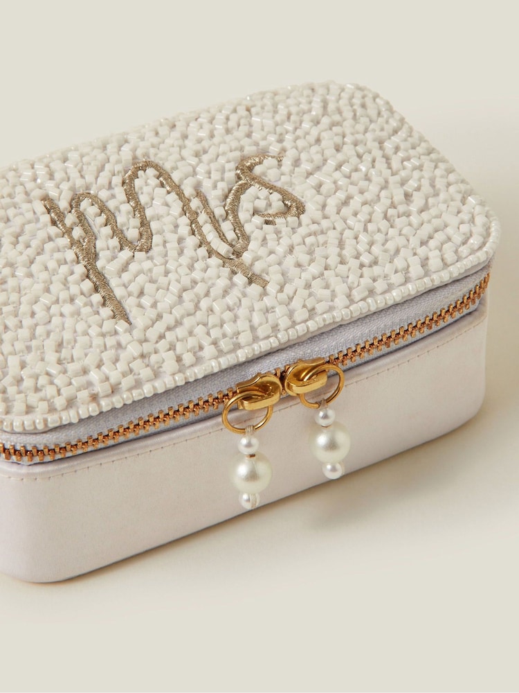 Accessorize Natural Bridal Mrs Jewellery Box - Image 2 of 2
