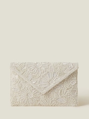 Accessorize Bridal Embellished Clutch Bag - Imagen 1 de 2