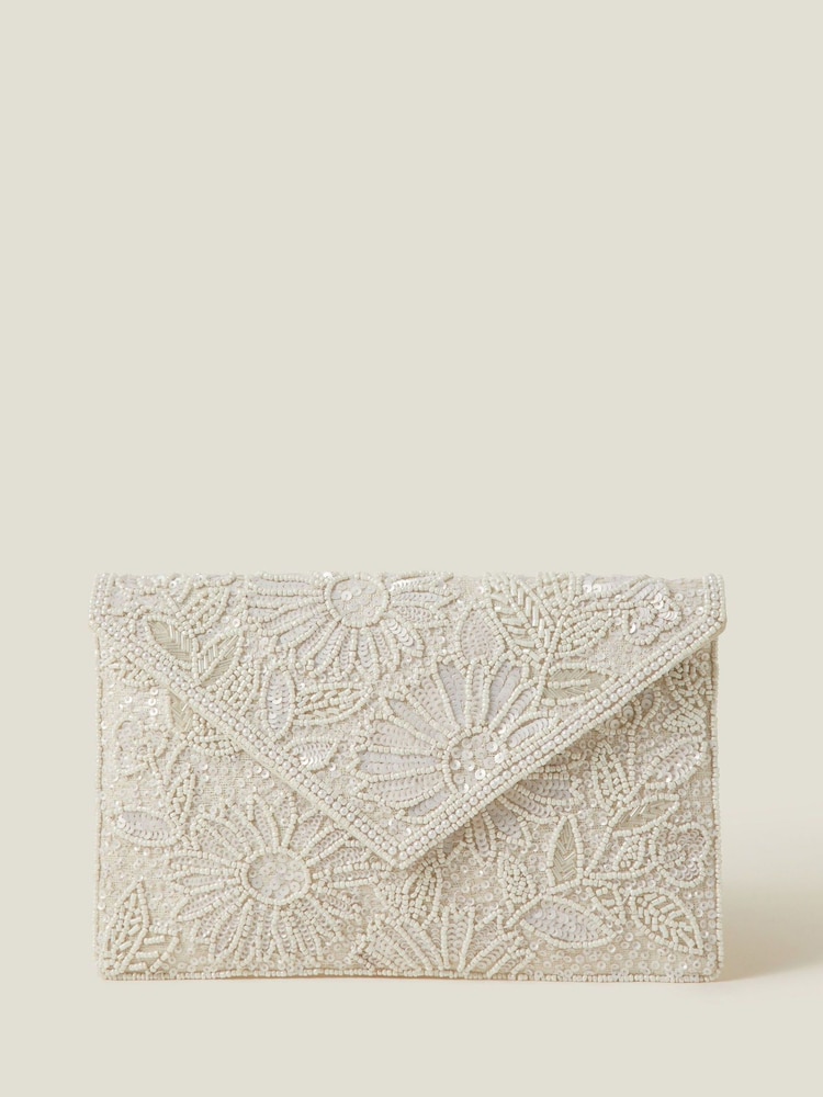 Accessorize Bridal Embellished Clutch Bag - Imagen 1 de 2