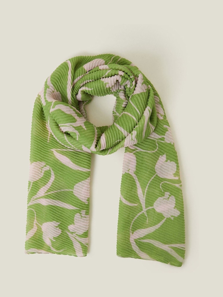 Accessorize Lightweight rožast vzorec potisk; vzorec Pleat šal; ruta - Slika 1 iz 1