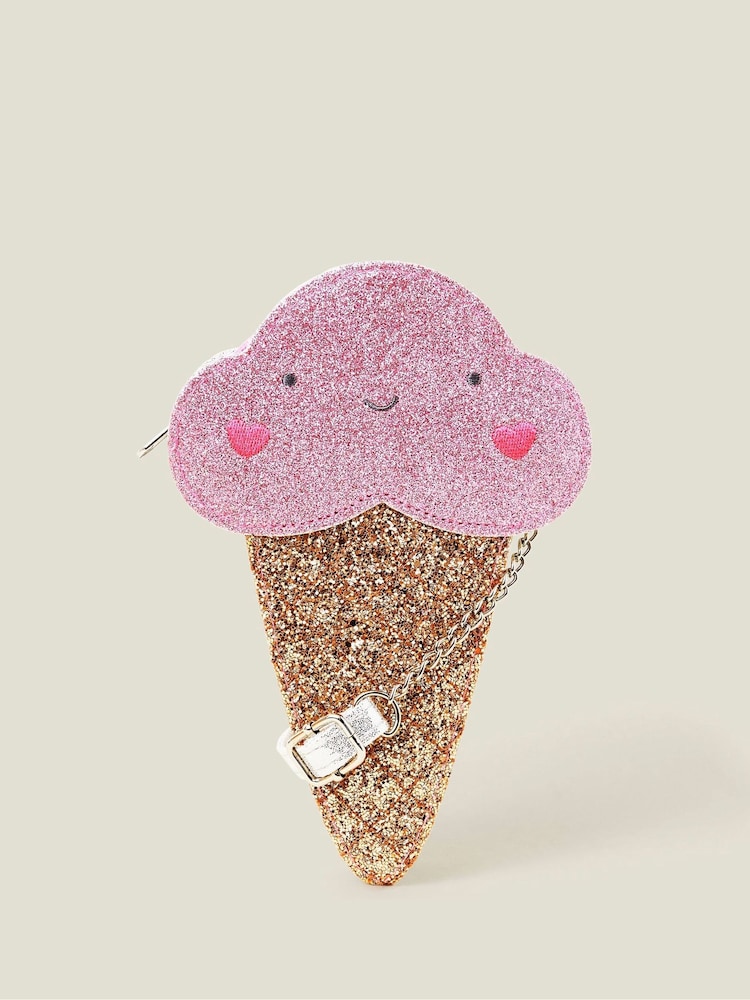 Angels By Accessorize Girls Glitter Ice Cream Bag - Imagen 1 de 2