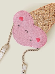 Angels By Accessorize Girls Glitter Ice Cream Bag - Imagen 2 de 2