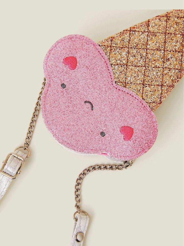 Angels By Accessorize Girls Glitter Ice Cream Bag - Imagen 2 de 2