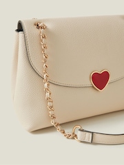 Accessorize Cream Heart Shoulder Bag - Image 2 of 2
