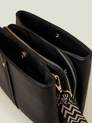 Accessorize Faux Leather Webbing Strap Cross-Body Bag - Image 2 of 2