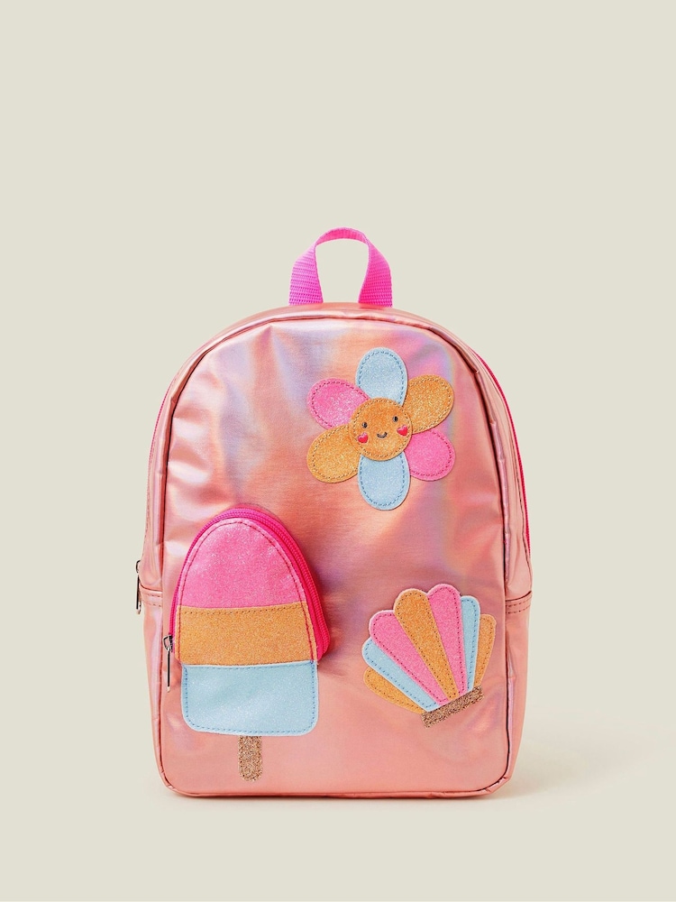 Angels By Accessorize Fete Ice Cream Pocket Metalic Rucsac - Image 1 of 2