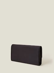 Accessorize Black Bow Satin Clutch Bag - Image 3 of 5