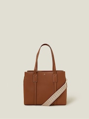 Accessorize Natural Webbing Strap Tote Bag - Image 1 of 2
