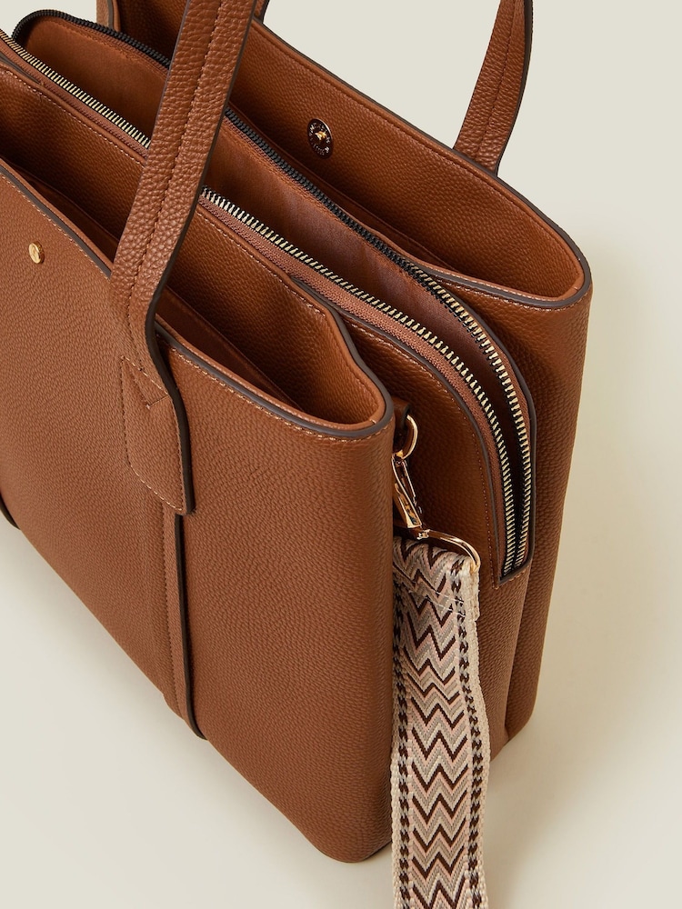Accessorize Natural Webbing Strap Tote Bag - Image 2 of 2