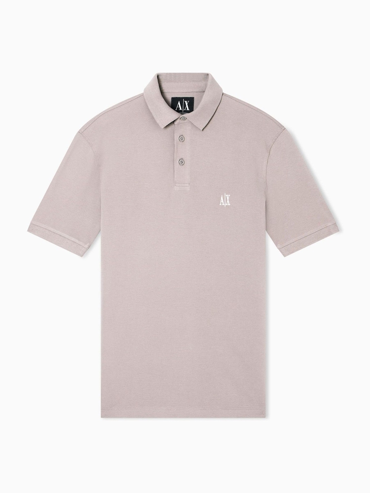 Armani Exchange Regular Fit Logo Polo Shirt - Image 5 of 5
