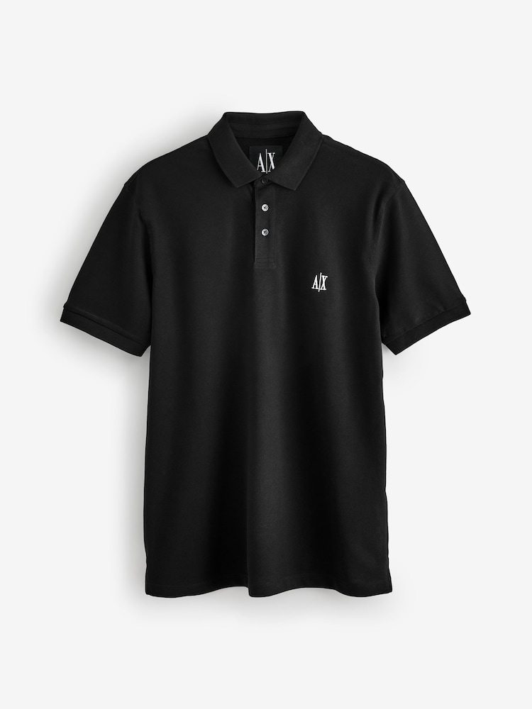 Armani Exchange Regular Fit Logo Polo Shirt - Image 1 of 9 Armani Exchange Regular Fit Logo Polo Shirt - Image 1 of 9