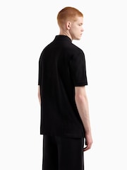 Preto - Camisa polo com logo Armani Exchange Regular Fit - Imagem 2 de 9