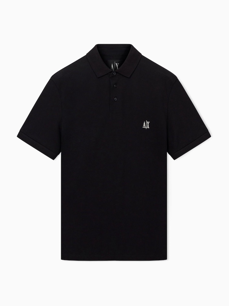 Armani Exchange Regular Fit Logo Polo Shirt - Image 9 of 9 Armani Exchange Regular Fit Logo Polo Shirt - Image 9 of 9