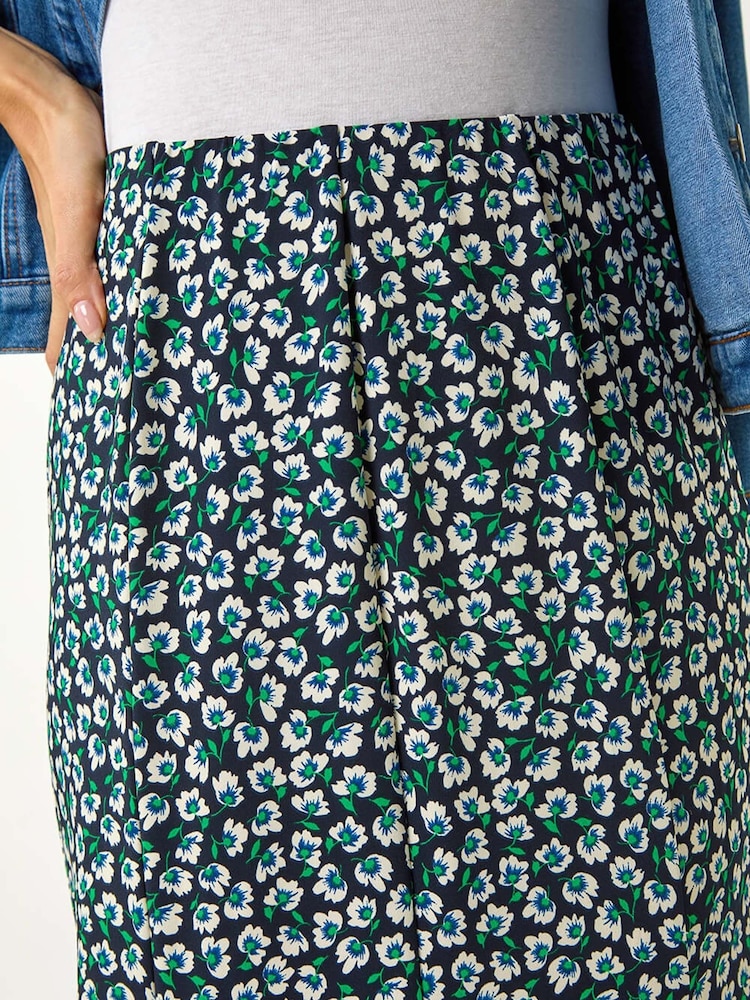 Roman Floral Print Panel Skirt - Imagen 5 de 5 Roman Floral Print Panel Skirt - Imagen 5 de 5