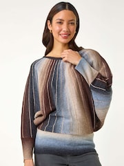 Roman Grey SpaceDye Sunray Knit Jumper - Image 1 of 5
