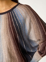 Roman Grey SpaceDye Sunray Knit Jumper - Image 5 of 5