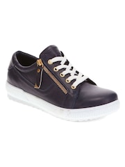 Jones Bootmaker Ladies Side Zip Casual Trainers - Image 3 of 6