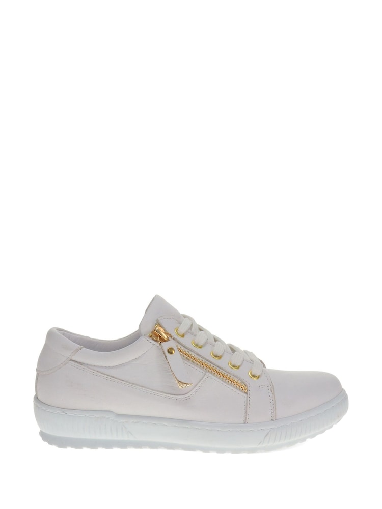 Jones Bootmaker Ladies Side Zip Casual Trainers - Image 2 of 6