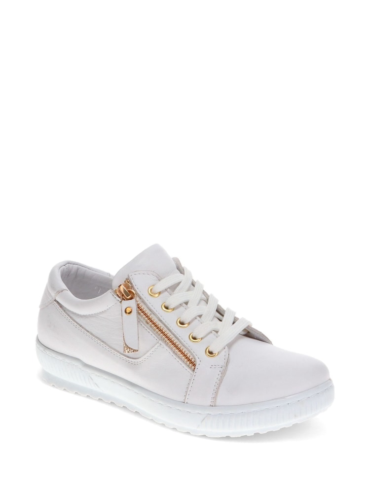 Jones Bootmaker Ladies Side Zip Casual Trainers - Image 3 of 6